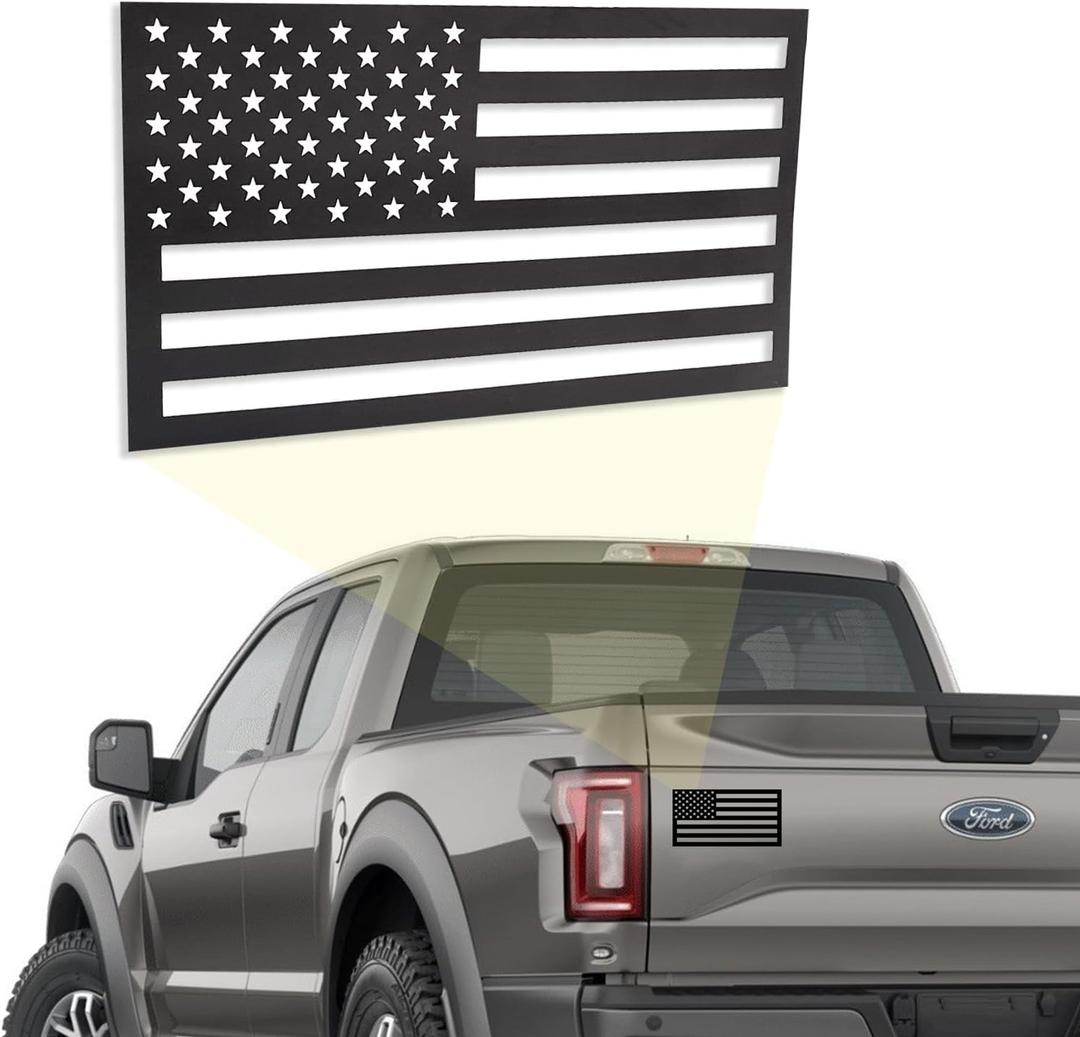GRITKULTURE American Flag Perfect-Cut Super Magnet 2 Pack for Trucks, Cars, and Automotive with 50-Star
