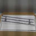 WOPITUES Floating Shelves for Wall with Cube Shelf, Wall Shelves with Metal Rail for Bathroom Decor, Bathroom Organizers and Storage, Over Toilet Shelves for Toilet Paper-Black (15.7 inch)