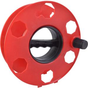 Woods Heavy Duty Cord Storage Wheel - Holds Up to 150 Feet of 16/3 or 125 Feet of 14/3 Gauge Cord - Tangle-Free Design for Extension Cords, Rope, or Hose - - Black