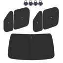 ULROLIT Front Windshield ＆ Side Window Sun Shade for 2014-2025 Dodge RAM ProMaster Full Size Cargo Van, Foldable Window Sunshade Sun Visor Protector, Window Shades Blocks UV Rays Heat, Pack of 5