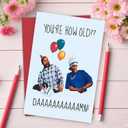 2 x Funny Birthday Card For Friend Husband Boyfriend Men Women Sister Brother Rude Humorous Birthday Offering For Him With Design - Blank Inside Premium Cardstock With Envelope (5)
