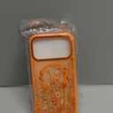 DOMAVER for iPhone 17 Pro Max Case, Magnetic Phone Case for iPhone 17 Pro Max [Compatible with MagSafe] Slim Fit Flowers Floral Design Shockproof Protective Bumper Women Men Girls Boys Cover - Orange