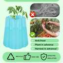 Geetery 3 Pcs Gardener Insulating Plant Protector Early Season Plant Protector Wall of Water Tomato Gardening for Antifrost Cold Weather