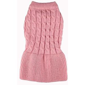 Knit Sweater for Dogs, Birthday Christmas Autumn/Winter Pet Wear Stylish Dog and Cat Fashion, for Small Dogs, 2 pack S