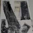 Arc Floor Lamps for Living Room, Modern Remote Control Standing Lamp with Stepless Dimmable, Black Tall Lamp with Black Drum Shade, Over Couch Arched Reading Light for Bedroom, Office (Bulb Included)