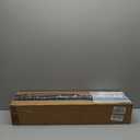 AOSKY Light Filtering Roller Shades Cordless Blinds for Windows, 1% Openness Free-Stop Shades with Valance, Thermal Insulated Fabric, UV Protection, Natural Woven Blinds22" W x 72" H, Black