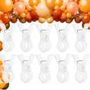 Balloon Arch Clips, 10 Pack 3.5 Inch Transparent Plastic Clips For Balloon Arch, Backdrop Clamps, Heavy Duty Spring Clamps For Party Decoration Crafts And Photography Studios