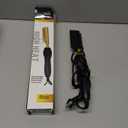 NICEMOVIC Ceramic Heating Hair Straightener Comb - Hot Pressing Brush for Natural Black Hair, Beard Wigs, and Curling (Gold)