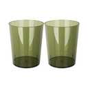 Anyoifax Small Trash Can Plastic Wastebasket 1.5 Gallon Round Garbage Container Bin with Handles for Bathroom, Bedroom, Kitchen, College Dorm, Office, Craft Room - Green, Pack Of 7