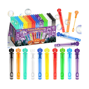 300pcs Halloween Mini Bubble Wands, Halloween-Themed Party Favors for Kids, Bubble Wands for Trick or Treat, Goodie Bags, Toys Gifts for Kids & Adults (3000PCS, 10 Colors)