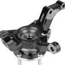 Front Steering Knuckle & Wheel Bearing Hub Assembly Compatible with Chevy Aveo 2004-2011,Aveo5 2007-2011,Pontiac G3 2009-2010,Right Passenger Side Replaces #96535191