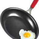 12 Inch Nonstick Frying Pan, Tri-Ply Clad Stainless Steel Skillet with Reinforced Coating, Detachable Handle with Silicone Sleeve, Dishwasher & Oven Safe, Induction Compatible, PFOA-Free