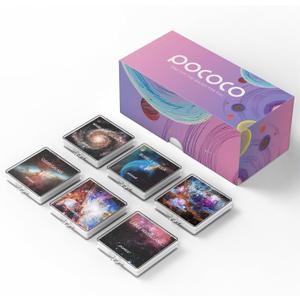POCOCO Gorgeous Nebula Series Discs, 5K Resolution, Realistic Patterns, 6 Pieces