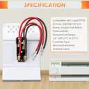 Feekoon Built in Thermostat Compatible with Cadet, Electric Baseboard Heater Thermostat, 22 Amp, 240/208/120 Volt(1 Pack,Double Pole)