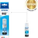 Epson 552 EcoTank Ink Ultra-high Capacity Bottle Cyan (T552220-S) Works with ET-8500, 8550