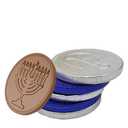 2 x The Dreidel Company Milk Chocolate Coins, Hanukkah Gelt, Blue And Silver Coins, Made with Premium Belgian Chocolate, Nut and Gluten-Free, Non-GMO, Kosher Certified Dairy (200-Pack) (EXP 11/02/27)