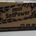 Setpower AJ30 Portable Refrigerator,Portable Freezer,32 Quart Electric Cooler,Car Refrigerator,12/24V DC Cable & 110/240V AC,Car Fridge for Camping,Truck,RV,Travel,Fishing (30L)