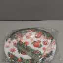 100 Pcs Christmas Oval Paper Plates and Napkins Set, 10" x 12" Large Disposable Plates for Christmas Party Supplies