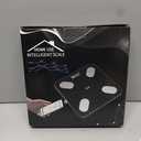 Digital Simple Bathroom Scale, Home Practical Body Fat Scale with Led Display, Body Composition Analyzer with Smartphone Application (Black & Sliver)