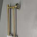 JQK Double Bath Towel Bar, Brushed Gold 30 Inch 304 Stainless Steel Thicken 0.8mm Towel Rack for Bathroom, Towel Holder Wall Mount, 27 Inch Useable Length, TB100L27-BG