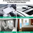 Starlink Mini Car Mount, Starlink Mini Suction Cup Mount Kit, [Freely Installation - Strong Suction] Suitable for Stable Satellite Signal in Interior/Exterior Glass, Car Roof, RV, Boat