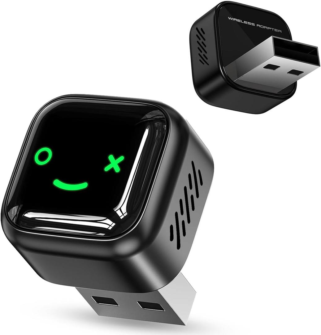 Wireless CarPlay Adapter for Android/iPhone (2 in 1) - 2026 Upgrade Wired CarPlay,Mini Size,Plug and Play,Perfect Compatible with Built-in Wired Apple CarPlay and Android Auto Cars-Black