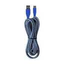 CCY_10 8PIN  Braid Ltning Cable Blue