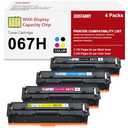 Jeostarky 067 067H Toner Cartridge High Yield Compatible for Canon 067 067H Color ImageCLASS LBP632Cdw LBP633Cdw MF653Cdw MF654Cdw MF656Cdw Printer (4 Pack), Black, CT067