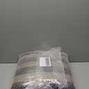 NATURAL FURNISH Handmade Jute Soft Ottomans Square Shape Stool for Sitting and Foot Rest with Wooden Legs, Entryway Modern Stool for Living Room, Bedroom, Hall (White, 40 X 40 X 35)