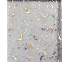 QIANHAILIZZ 100 Pack 7x9 Inch Moon Star Organza Jewelry Gift Pouch Candy Pouch Drawstring Wedding Favor Bags MS17 (black)