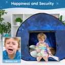 OUTREE Sensory Tent Extra Big 47x47in, Sensory Tent for Kids, Starry Night Sensory Room for Kids with Autism, Pop Up Calming Play Room for Kids, Autistic Sensory Room Play Tents with Door & Window