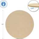 Wood Circles 20 inch, 1/4 Inch Thick, Birch Plywood Discs, Pack of 1 Unfinished Wood Circles for Crafts, Wood Rounds by Woodpeckers