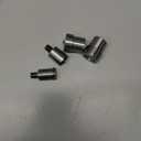 Agatige 4Pcs Snap Button Die Mold Set, Stainless Steel Heavy Duty Press Button Die Snaps Fastener Tool Mould for Hand Press Machine Setter Clothing Leather No-sew Button for 651/633/ 831 Buttons