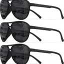 STORYCOAST Polarized Aviator Sunglasses for Men Women Classic Retro Aviators Sports Driving Running Sun Glasses (3pack-black+black+black)