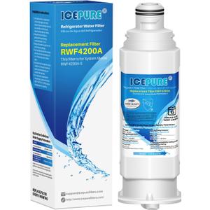 ICEPURE DA97-17376B Refrigerator Water filter Compatible with Samsung DA97-17376B DA97-08006C HAF-QIN, HAF-QIN/EXP, RF23M8070SG, BRF425200AP, Chlorine, Odor Removal, 1 Count (Pack of 1)