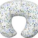 Nursing Pillow, Breastfeeding Pillow with Removable Cover, Ergonomic Breast Feeding Pillow, Baby Feeding Pillow for Mom Easier Breastfeeding - Original Size/Leaves