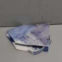 OHEGBXE Tissue Box Holder Blue and Grey Abstract Art Square Leather Tissue Box Cover Modern Cube Facial Paper Cover Case for Bathroom Vanity Countertop Night Stands Tabletop