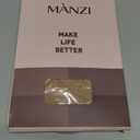 MANZI Women's 2 Pairs Plus Size Control Top Tights Ultra-Soft Panty Hose, Size XL