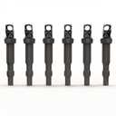 Ignition Coil Pack Set of 6 - Replacement for Bosch 0221504470, 12138616153, 12137594937, 12138657273, 12137562744 - Compatible with BMW 325i, 335i, 328i, 525i, 530i, 330i, 650i, X3, X5, M3 and more