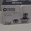 Kitchen in the box Mini Food Processor, Electric Meat Grinder & Food Chopper with 400W Powerful Veggie Chopper-One 3 Cup Bowl & S Blades for Meat/Fish/Vegetable/Baby Food