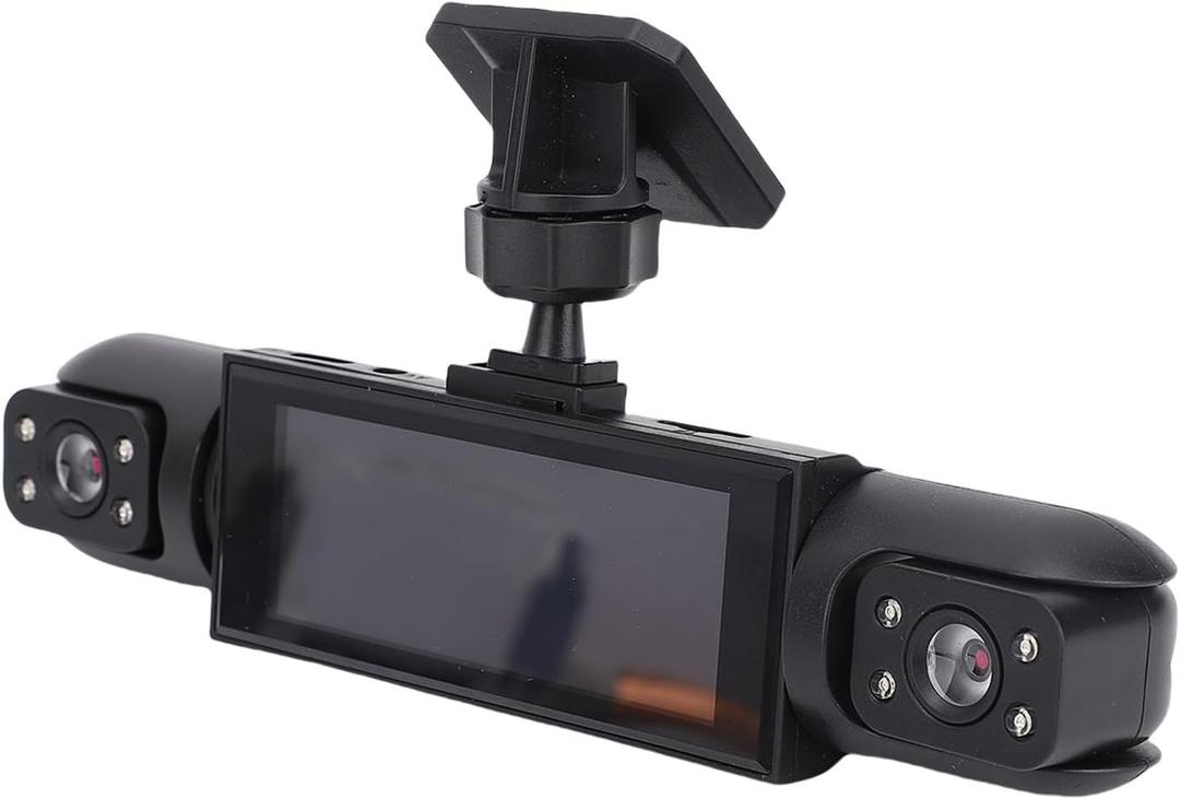 Oreilet Rear View Mirror Camera for Car, 4 Channel 1080P Mirror Dash Cam Front and Rear, Parking Reverse Assistance, Car Dashboard Dashcam Backup Camera for Driving