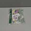 Compatible with Samsung Galaxy S25 Case Cute Pressed Dried Real Flowers Design Women Girly Shockproof Soft TPU Floral Clear Phone Cover for Galaxy S25 (Purple Flower)