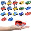 Tracks Cars Replacement only, Toy Cars for Magic Tracks Glow in the Dark, Racing Car Track Accessories with 5 Flashing LED Lights, Compatible with Most Car Tracks for Kids Boys and Girls(3pack)