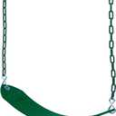 Swurfer Tree Outdoor Swing Set Swings Playground Swing Seat Replacement, Swing Set Accessories, Easy Installation, Comfortable Heavy Duty Rubber Coated Chains, Weather Resistant, Ages 4 and Up