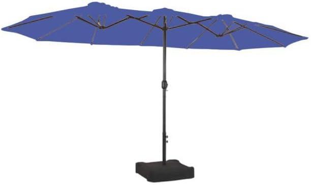 Garden Winds Replacement Canopy Top Cover Compatible with The Phi Villa, Aecojoy, PatioFestival, AbcCanopy, Kozyard, Lokatse A701007300, Pf18259, UB02, KZUM15NAV, PF19302 15 ft Umbrella - RipLock 350 - True Navy