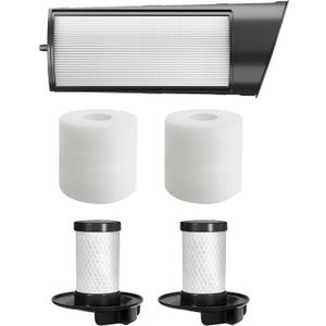 Fette Filter - Premium Filters for Shark ICZ362H Vertex Cordless Vacuum & Shark Shark Ion P50 Lift-Away DuoClean Cordless Upright Vacuum Series C160 IC162 (part # XFFK160 & XHEPA160)