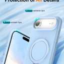 ZHK Liquid Silicone Designed for iPhone Air Case with Magnet Stand, [Precise Camera Lens Protection][Mil-Grade Drop Shockproof][Soft Anti-Scratch Microfiber Lining] Slim Fit Cover,Baby Blue (iPhone Air 6.5 inch)