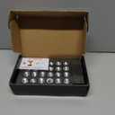 12x1.5 Chrome Extended Thread Lug Nut, 24PCS M12x1.5 ET Open Ended Lug Nuts 7mm Shank Aftermarket Wheels