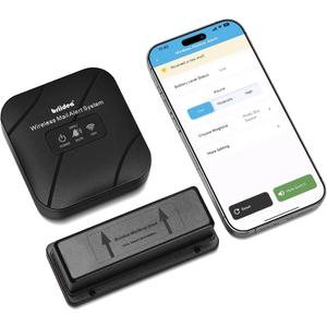 WiFi Mailbox Alert, Briidea 300ft Wireless Mailbox Alert for Delivered Mail with IP67 Waterproof - Real-Time Mail Delivery Notifications, Save Time with Remote Mailbox Monitoring, Black