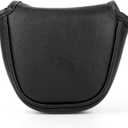 Golf Putter Cover Leather Mallet Putter Headcover Golf Club Covers with Magnetic Closure for Most Brand (Mallet)